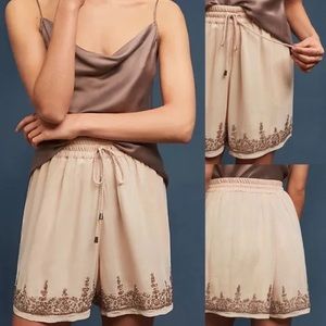 NWT Anthropologie Maeve embroidered short